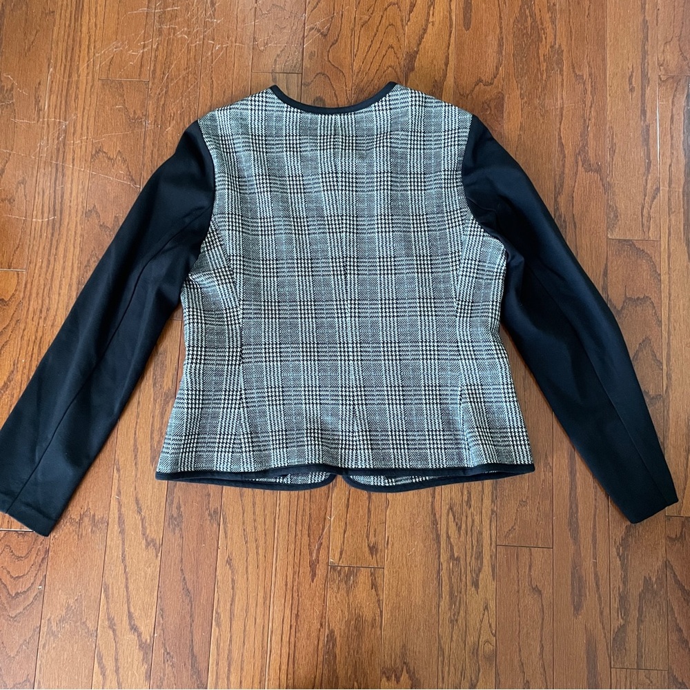 Talbots Black and Gray Plaid Blazer - Picture 5 of 5